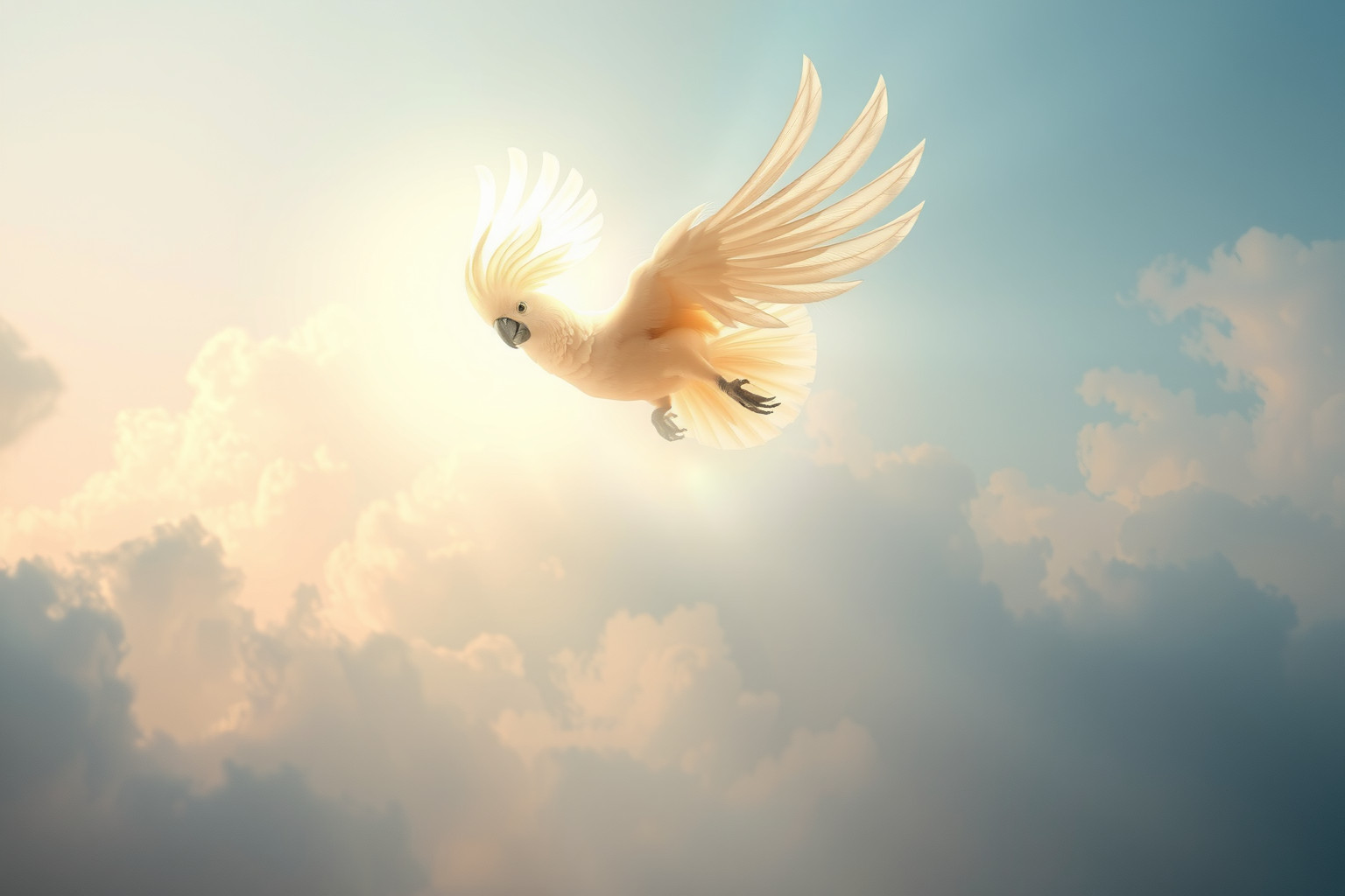 Sognare una cacatua che scappa simboleggia libertà e desiderio di fuga.