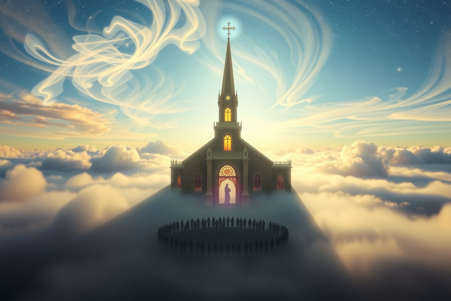 Sognare una chiesa simboleggia rifugio e unione spirituale profonda.