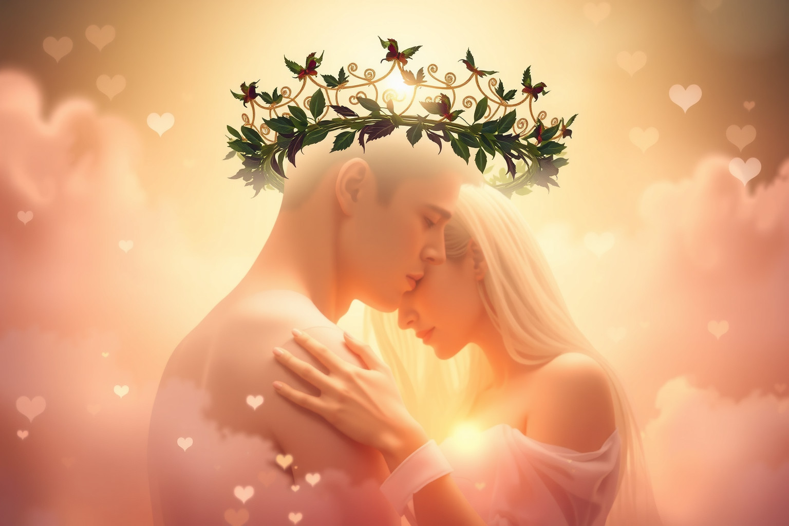 Sognare una corona d’alloro in amore simboleggia vittoria romantica.