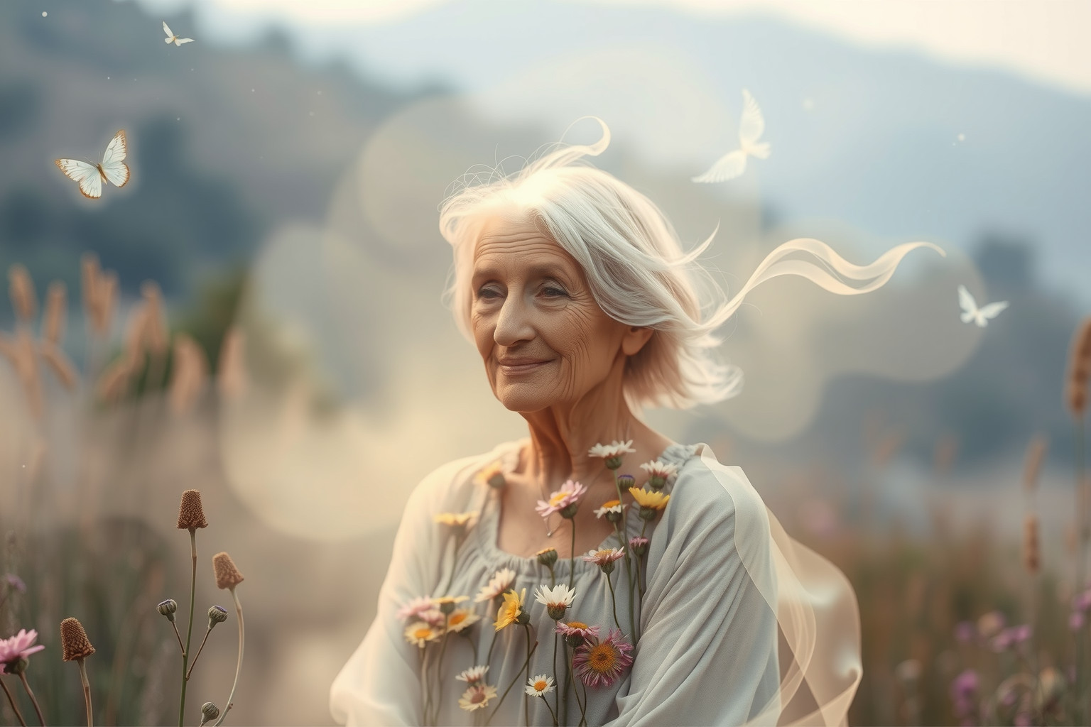 Sognare una donna di campagna anziana simboleggia saggezza e tradizioni radicate.