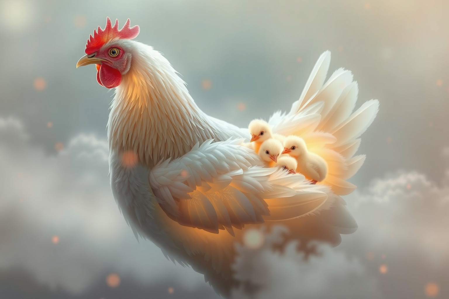 Sognare gallina bantam con pulcini simboleggia protezione e nuove opportunità.