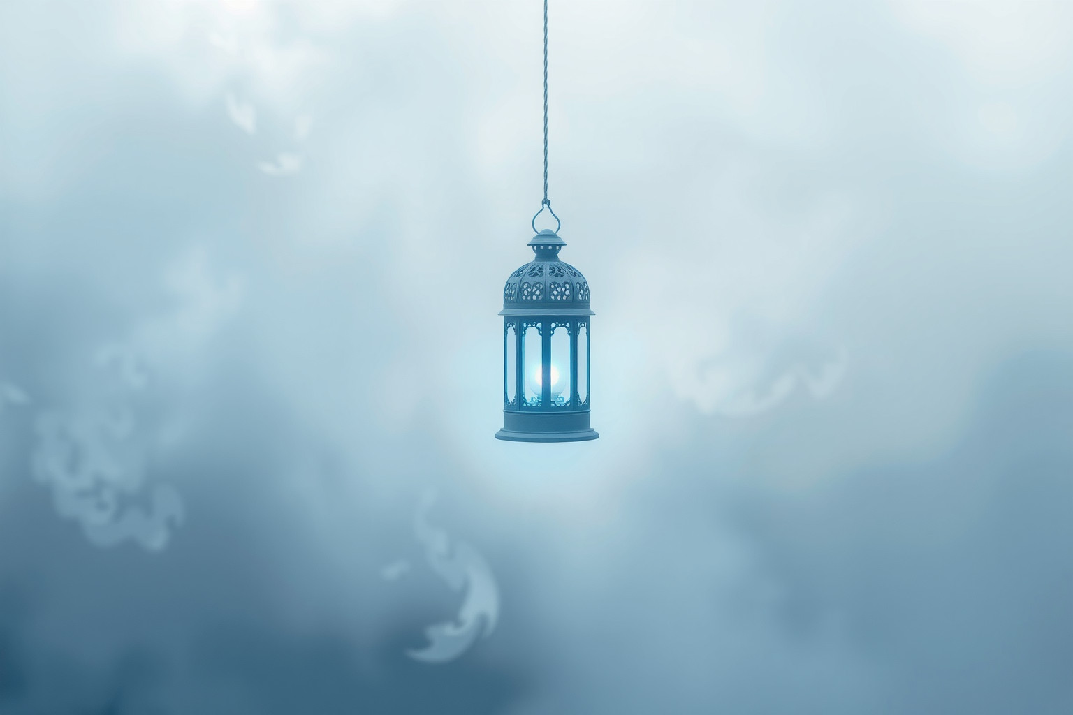 Sognare una lanterna blu indica profonda calma e riflessione interiore.