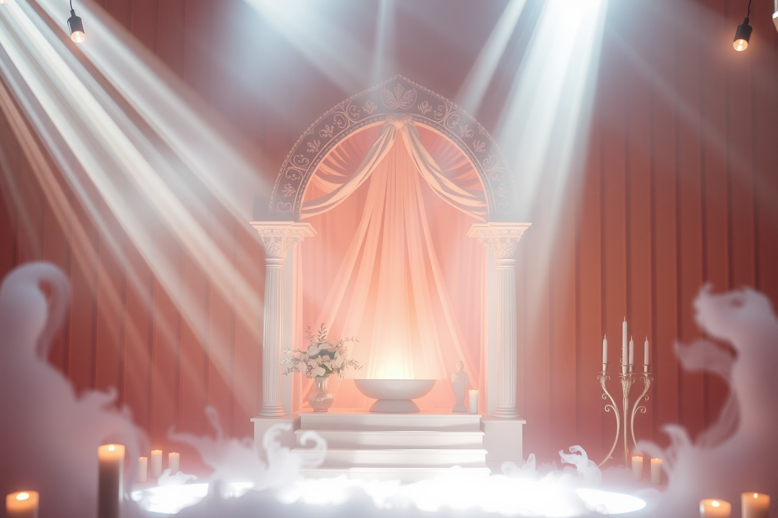 Sognare una messa di luce simboleggia rinascita spirituale e speranza.
