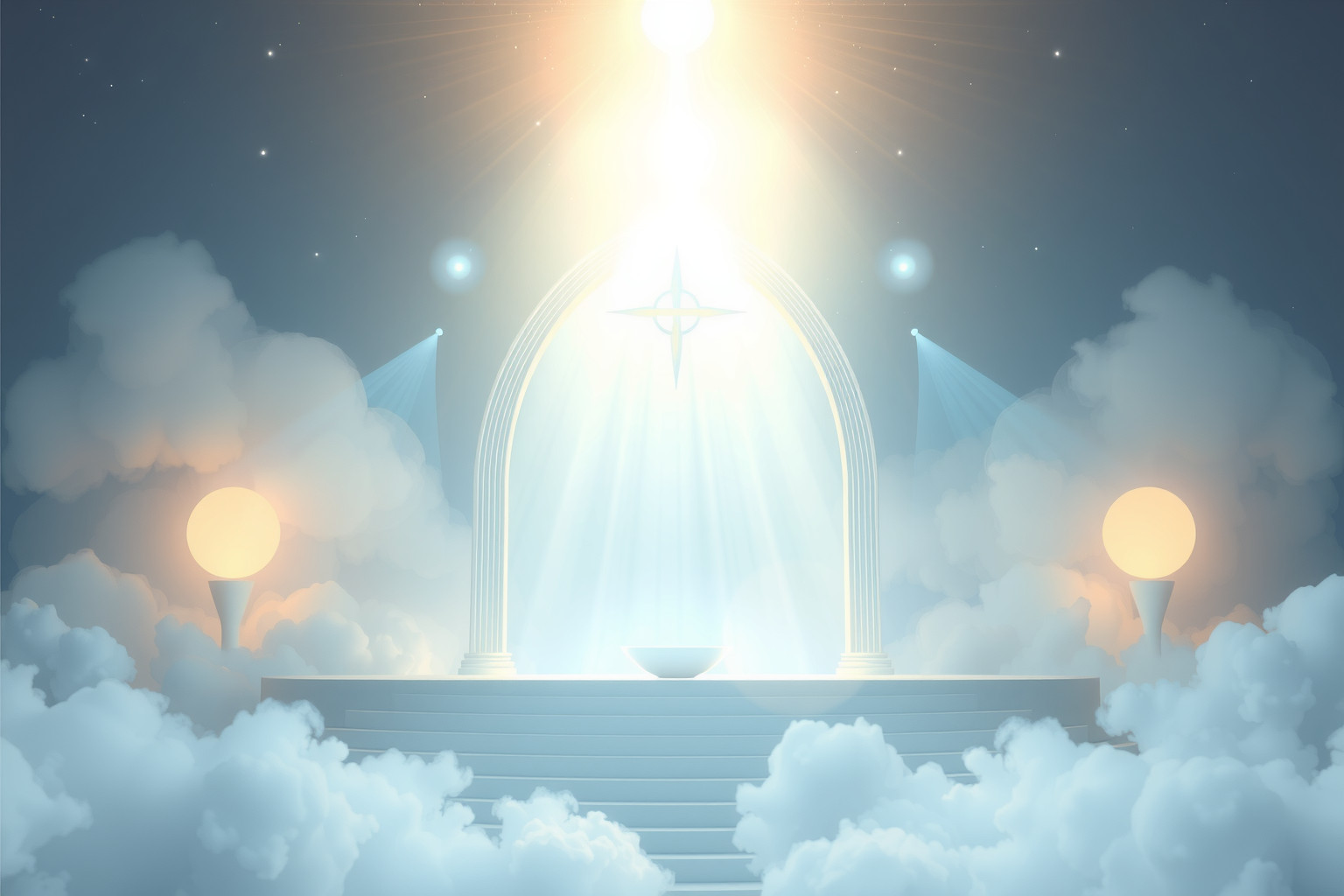 Sognare una messa di luce simboleggia pace interiore e speranza.