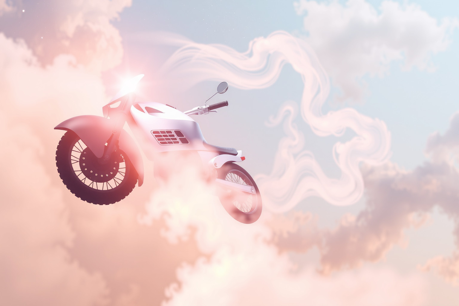 Sognare motocicletta volante simboleggia libertà e nuove avventure.