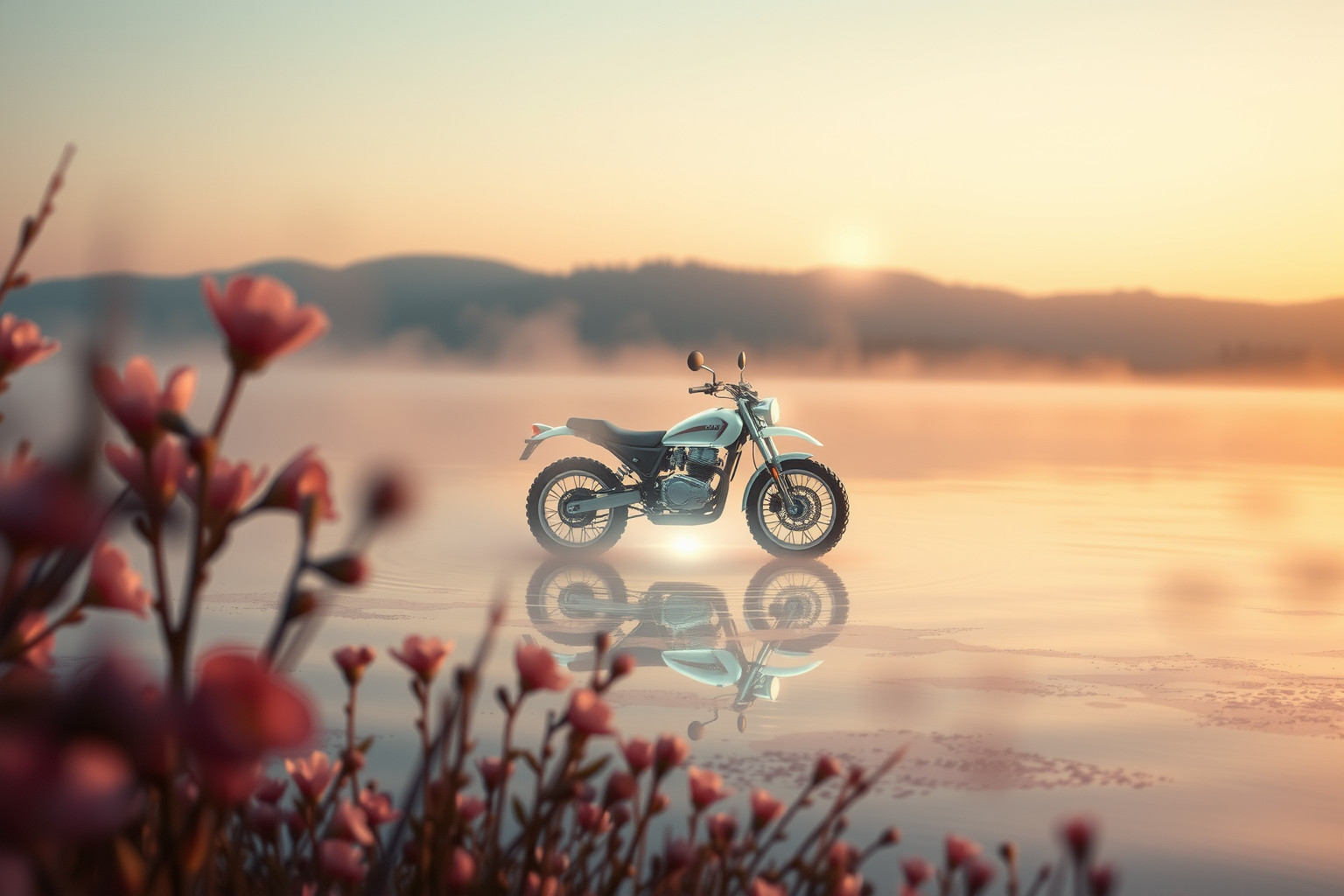 Sognare una motocicletta romantica simboleggia libertà e passione condivisa.