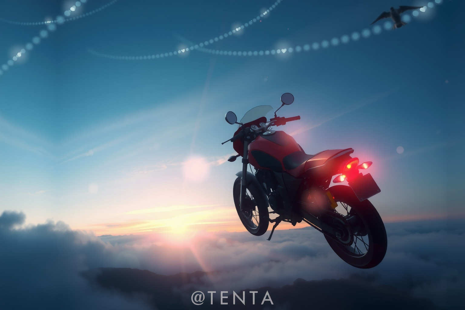 Sognare una motocicletta rossa simboleggia passione e libertà intensa.