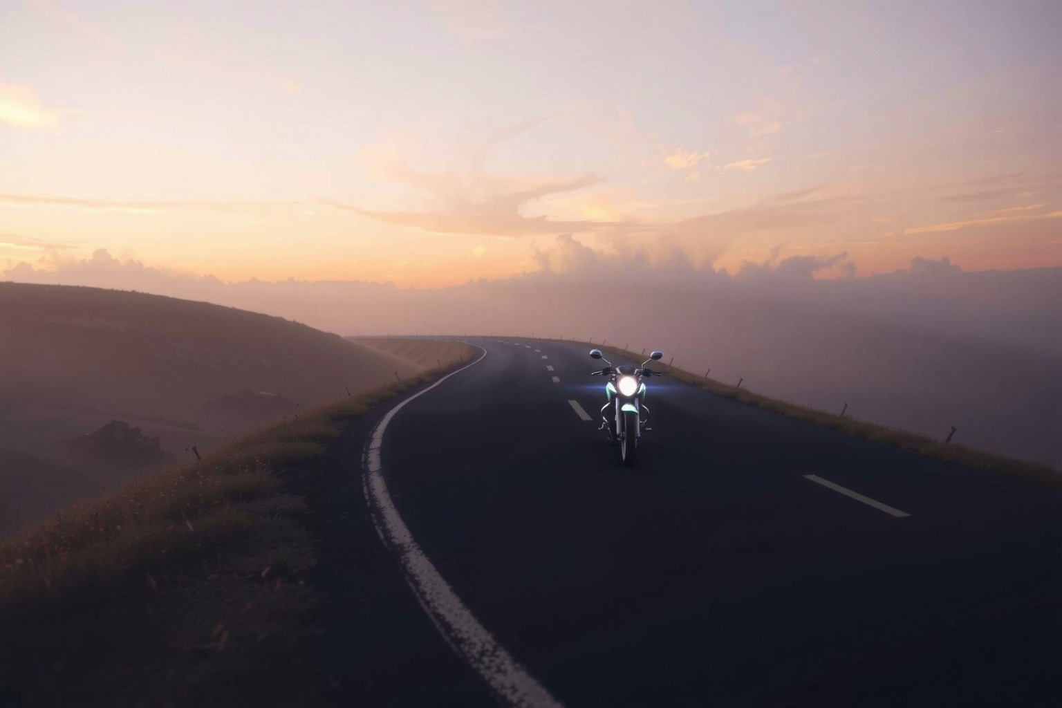 Sognare moto su strada deserta simboleggia autonomia e libertà interiore.