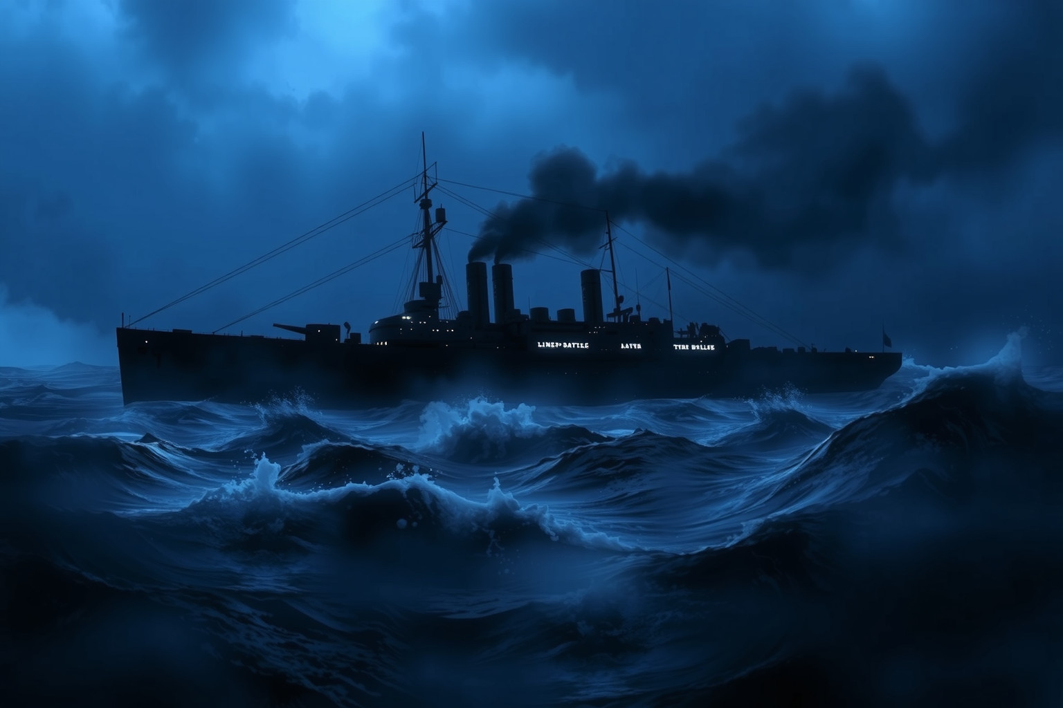 Sognare una nave da guerra simboleggia forza e conflitti interiori.