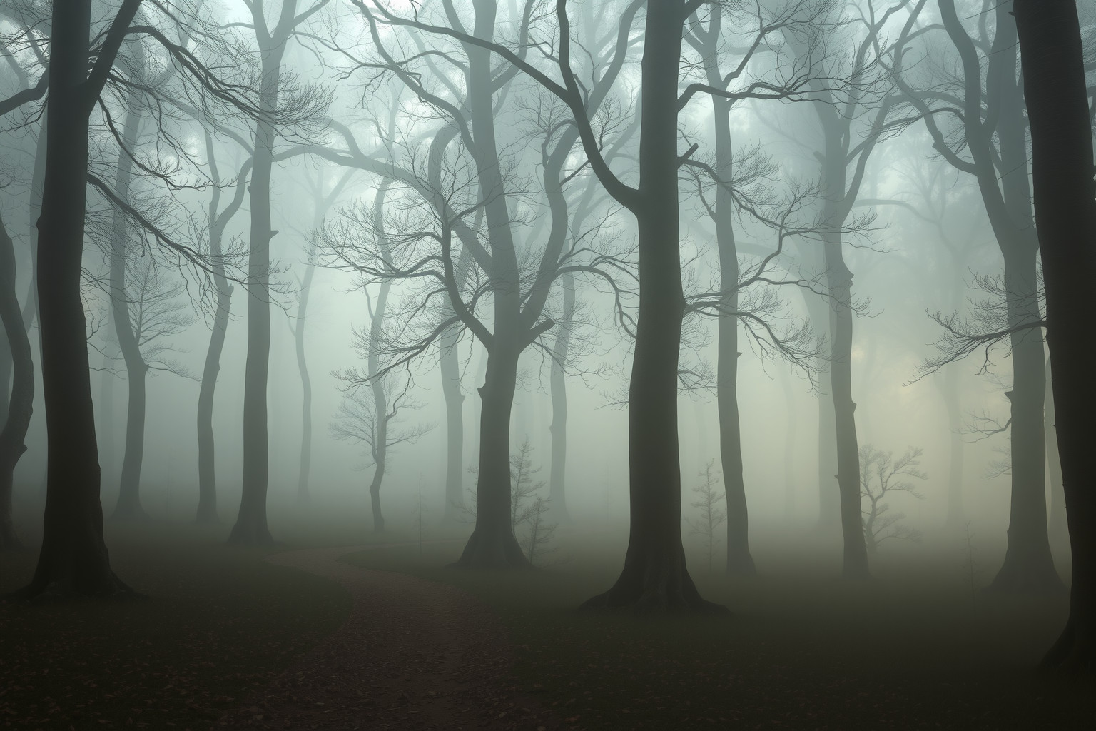Sognare un bosco silenzioso simboleggia pace interiore e rinascita.