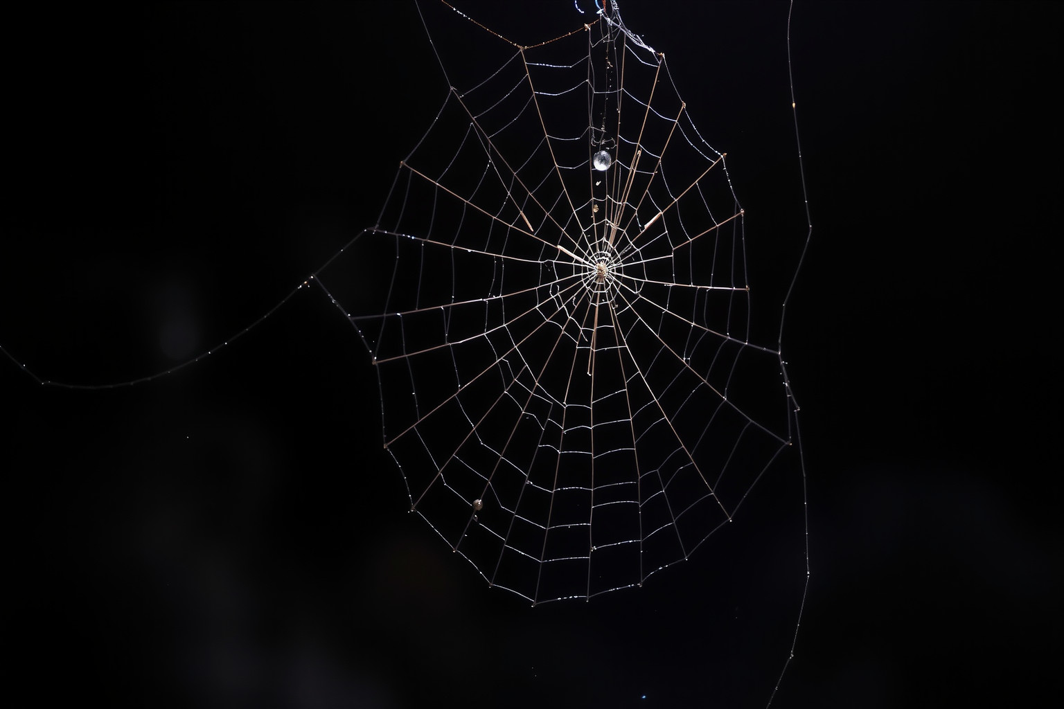 Sognare ragnatela in luogo oscuro simboleggia insidie nascoste.