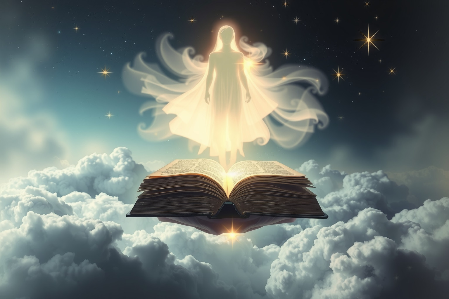 Sognare visioni divine riflette spesso desideri interiori di guida.
