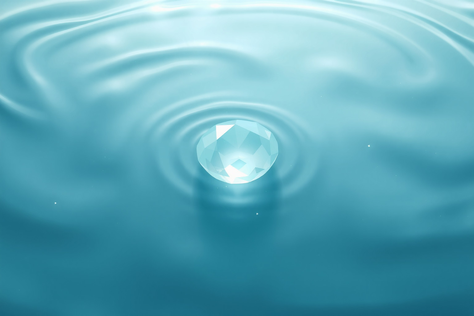 Sognare un'acquamarina in acqua simboleggia purezza e calma interiore.