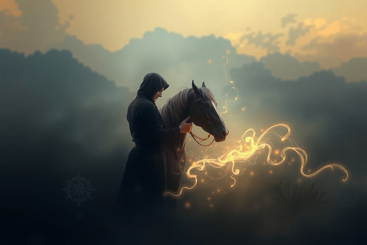 Sognare uno stalliere con cavallo ferito simboleggia sfide emotive nascoste.