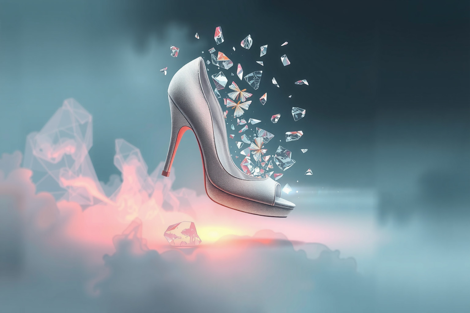 Sognare uno stiletto rotto riflette insicurezza e fragilità emotiva.
