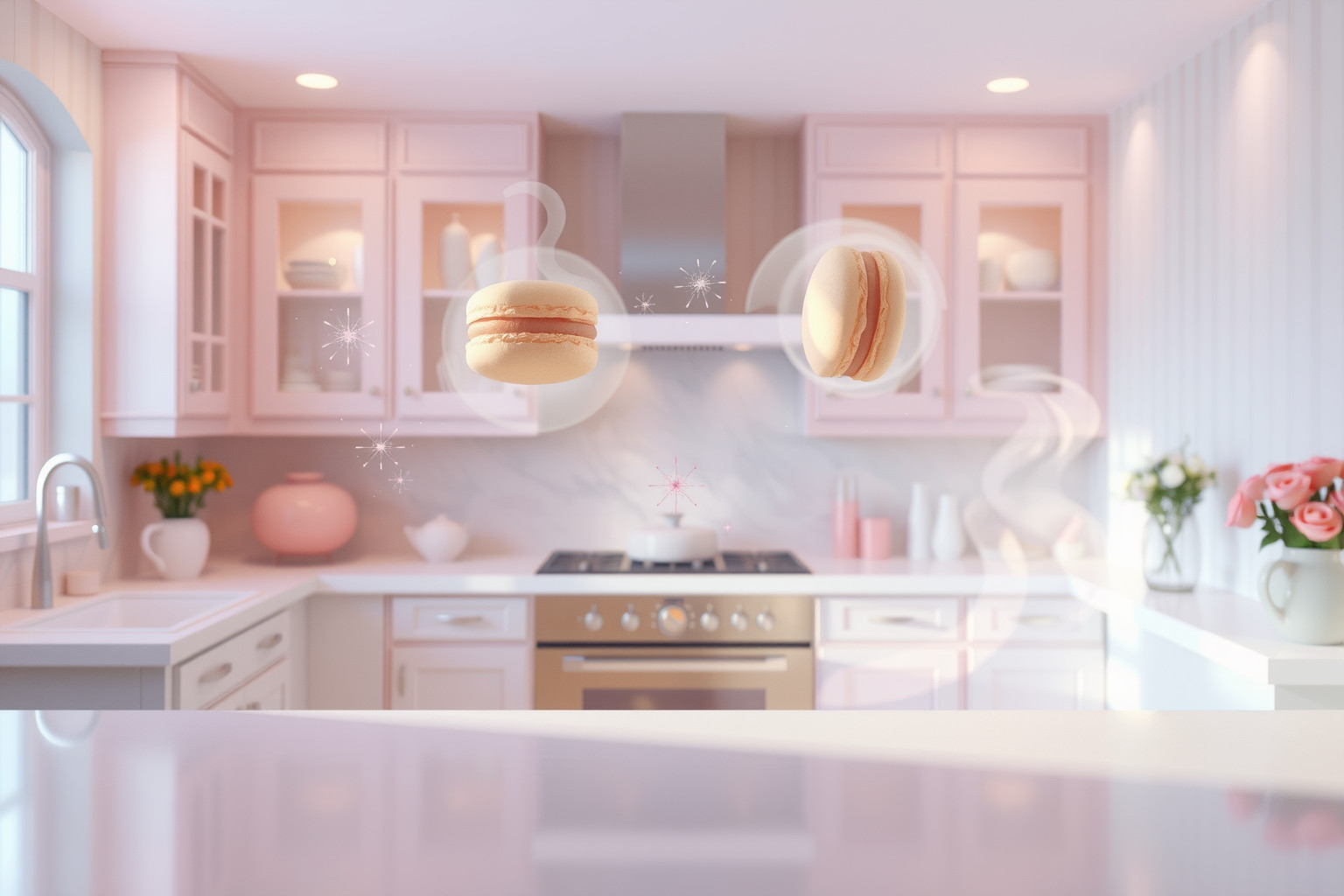 Sognare macaron in cucina simboleggia creatività e dolcezza interiore.