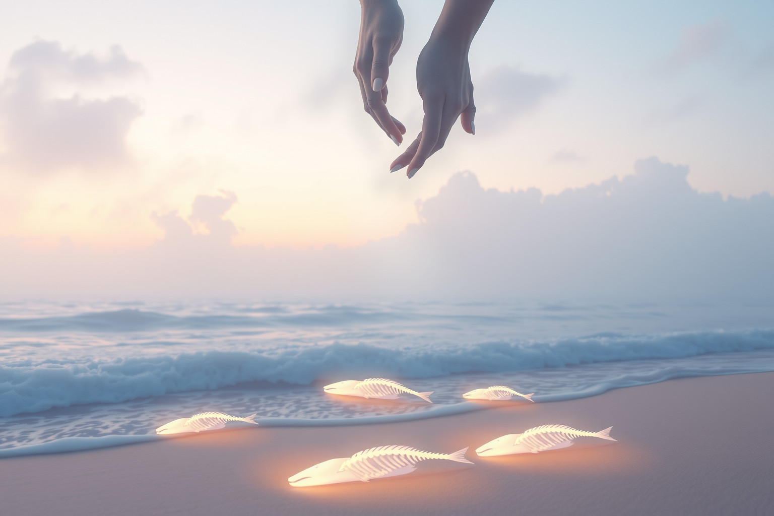 Sognare ossi di pesce in spiaggia simboleggia opportunità nascoste imminenti.