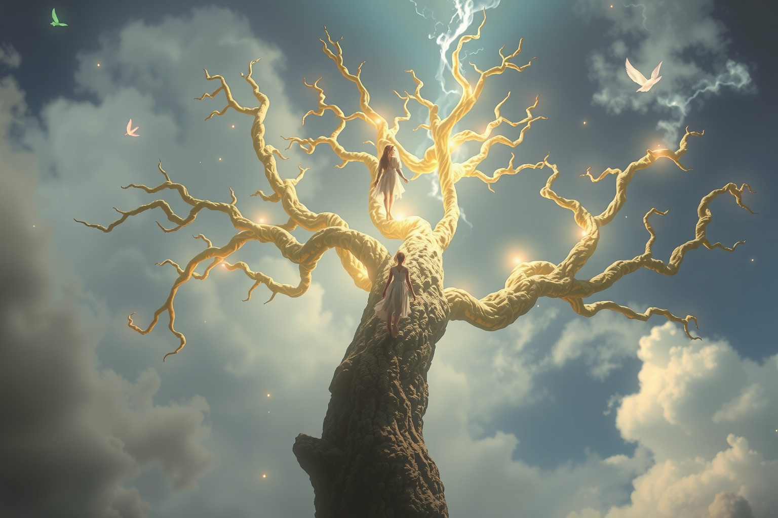 Sognare un albero altissimo simboleggia crescita personale e sfide future.