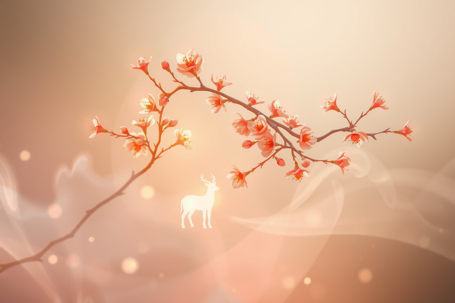 Sognare fiori di pesca e animali unisce purezza e istinto.