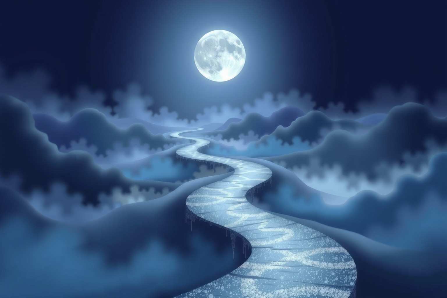 Sognare il chiaro di luna indica guida e nuove scelte nella vita.