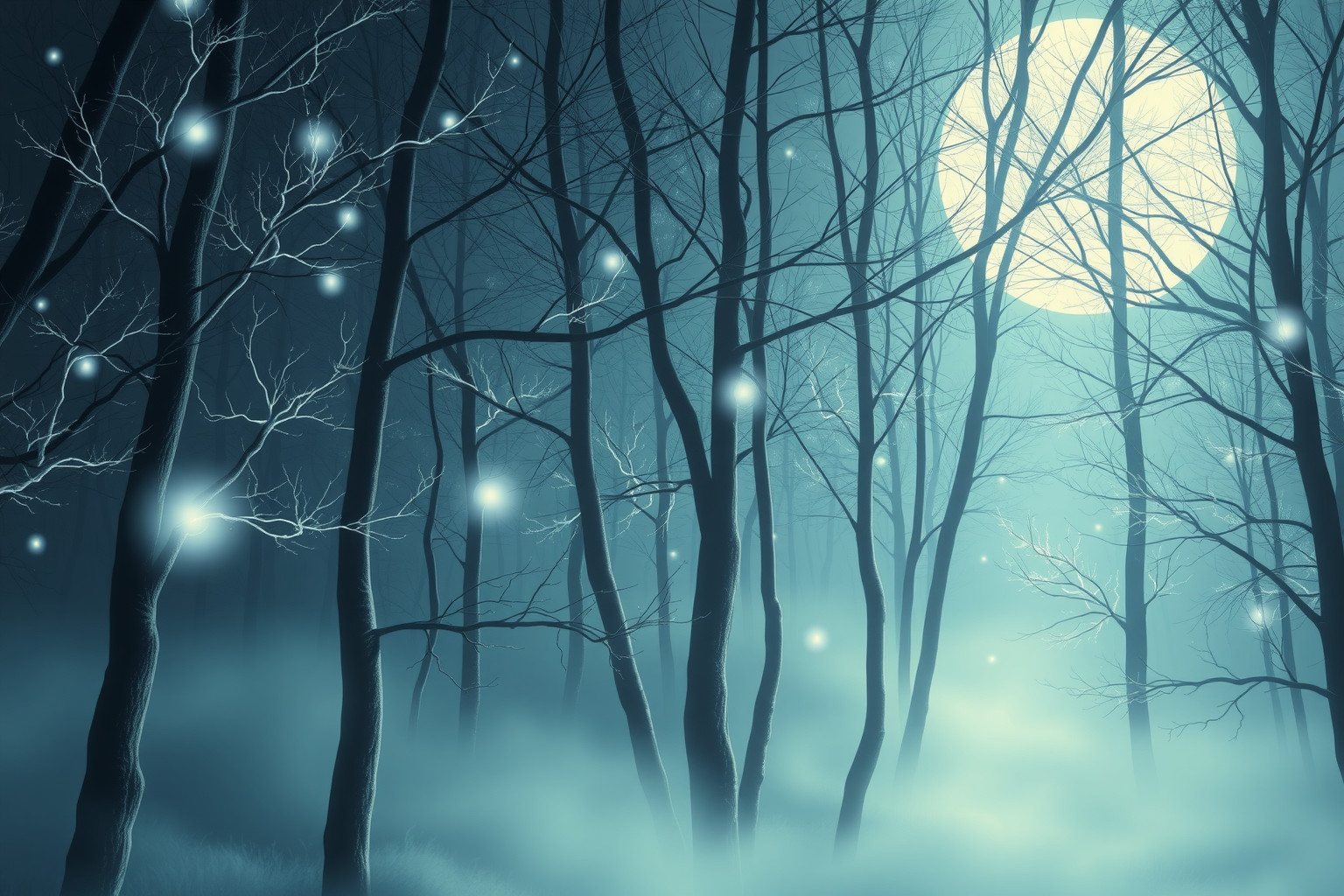 Sognare il chiaro di luna nel bosco simboleggia intimità con la natura.