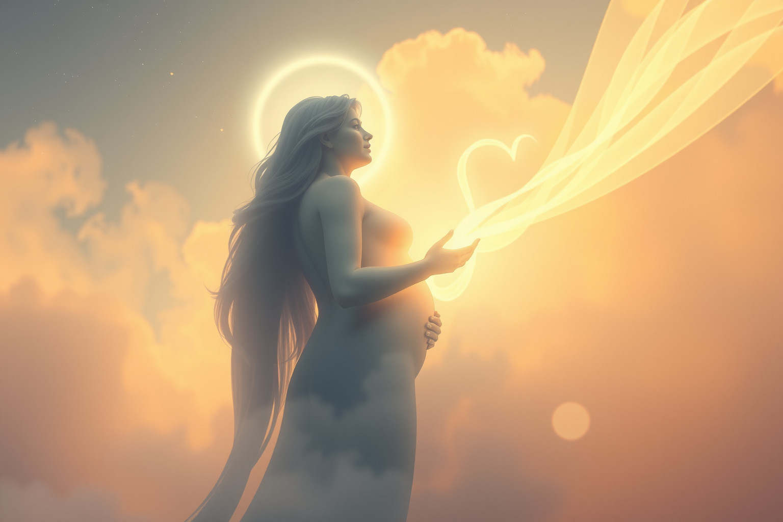 Sognare un abbraccio spirituale simboleggia pace e protezione divina.