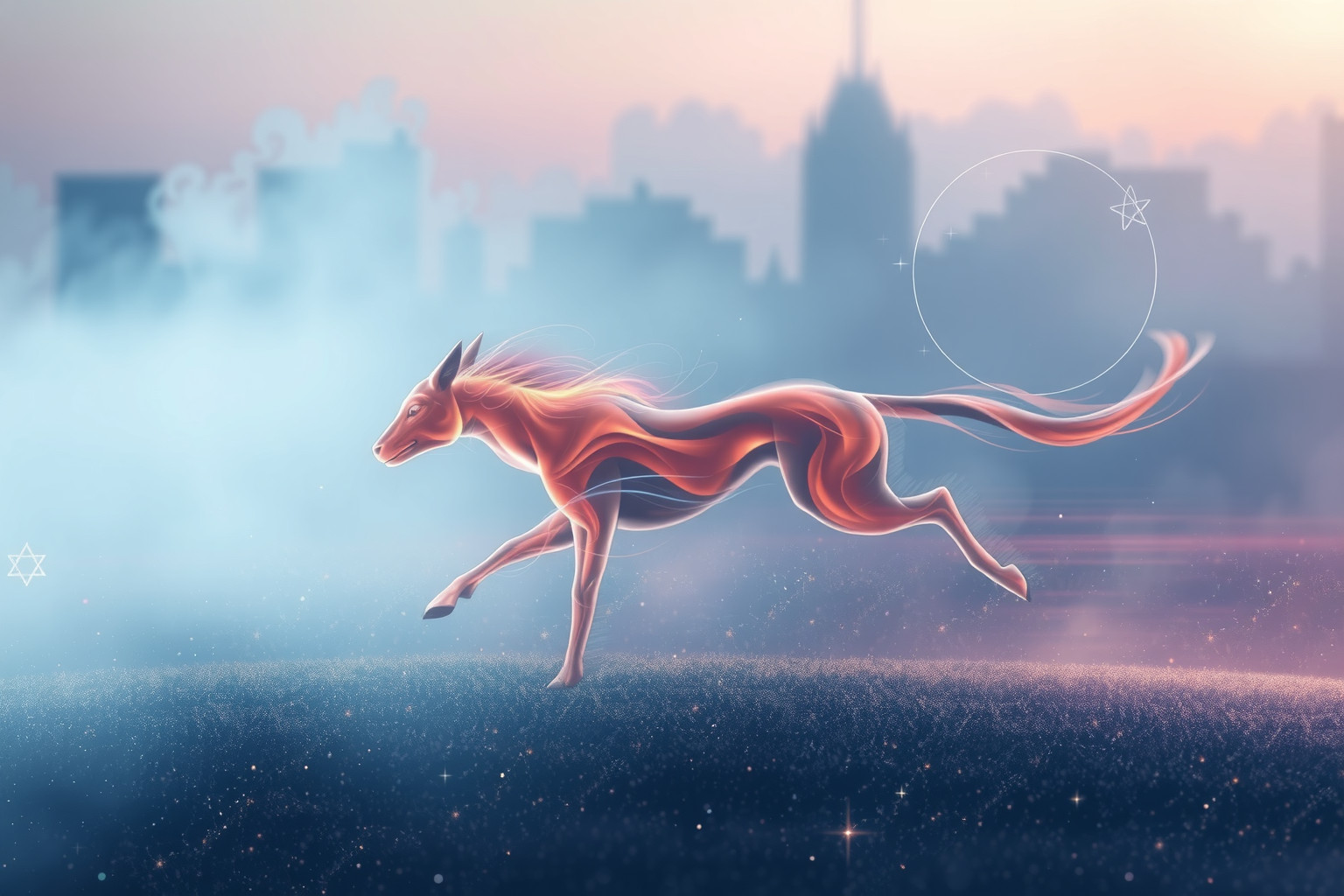 Sognare un animale che corre veloce simboleggia energia e libertà.