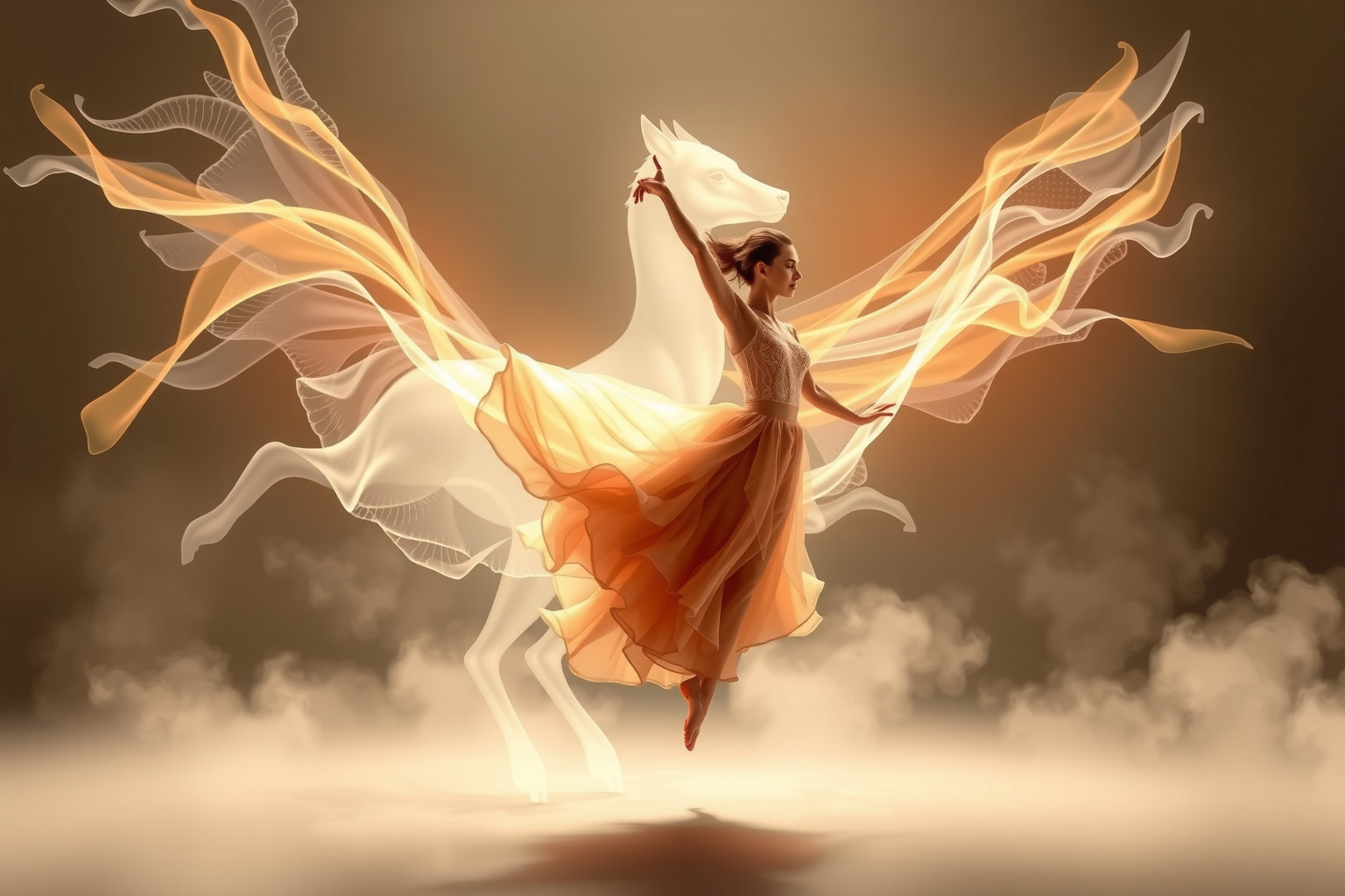 Sognare un ballerino solista con animali simboleggia armonia interiore.