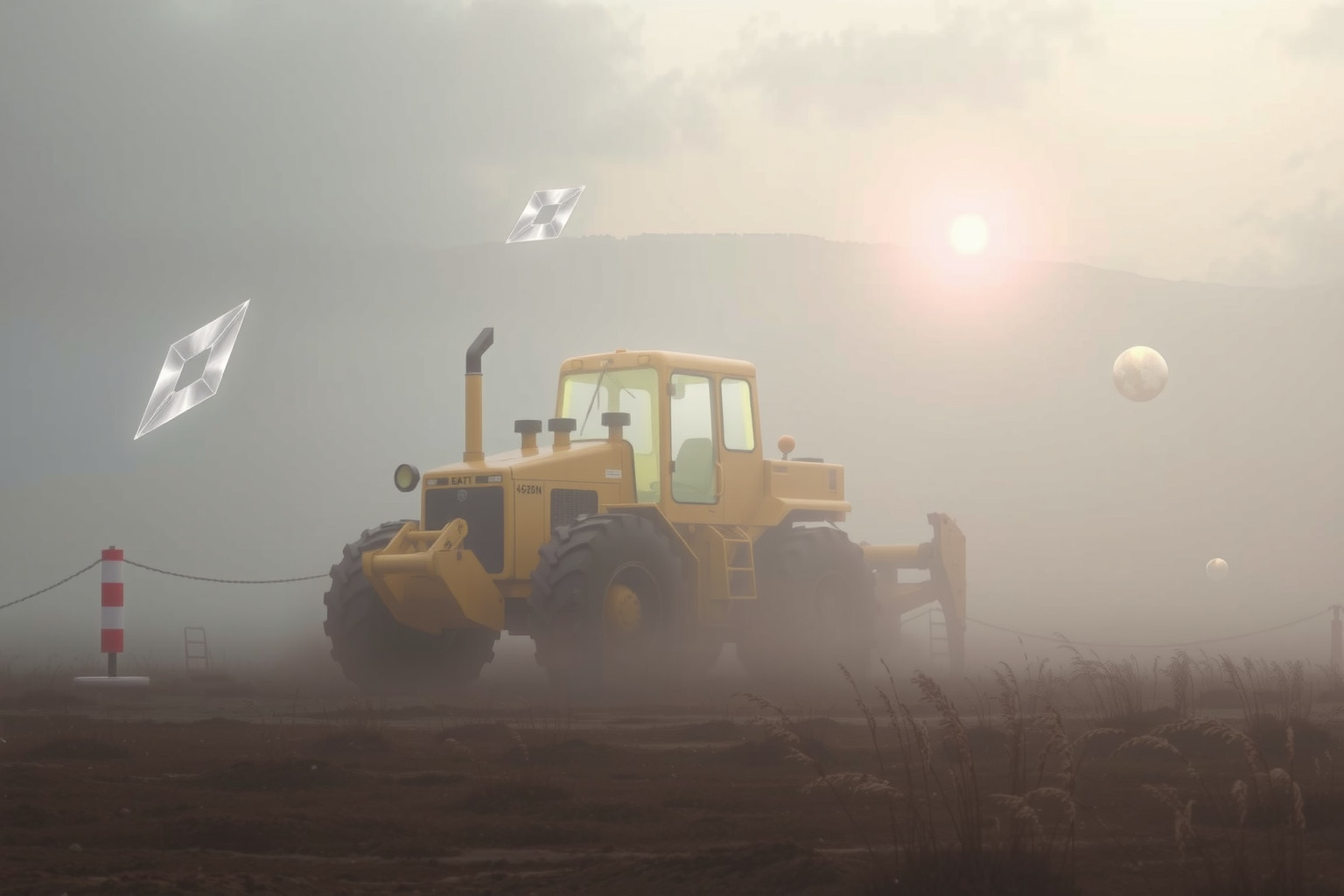 Sognare un caterpillar fermo indica blocchi e difficoltà personali.