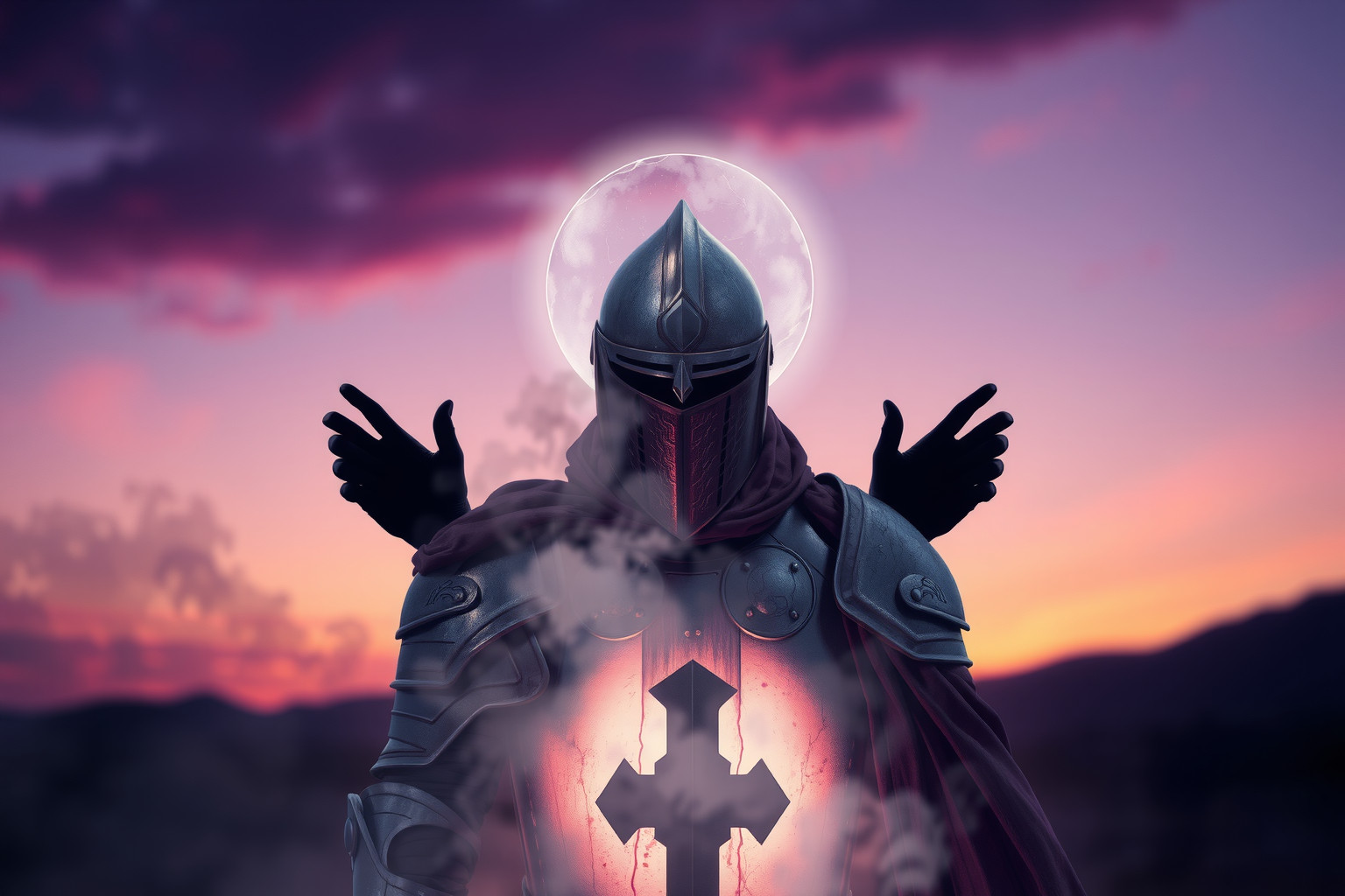 Sognare un cavaliere religioso che tradisce simboleggia dubbio interiore profondo.
