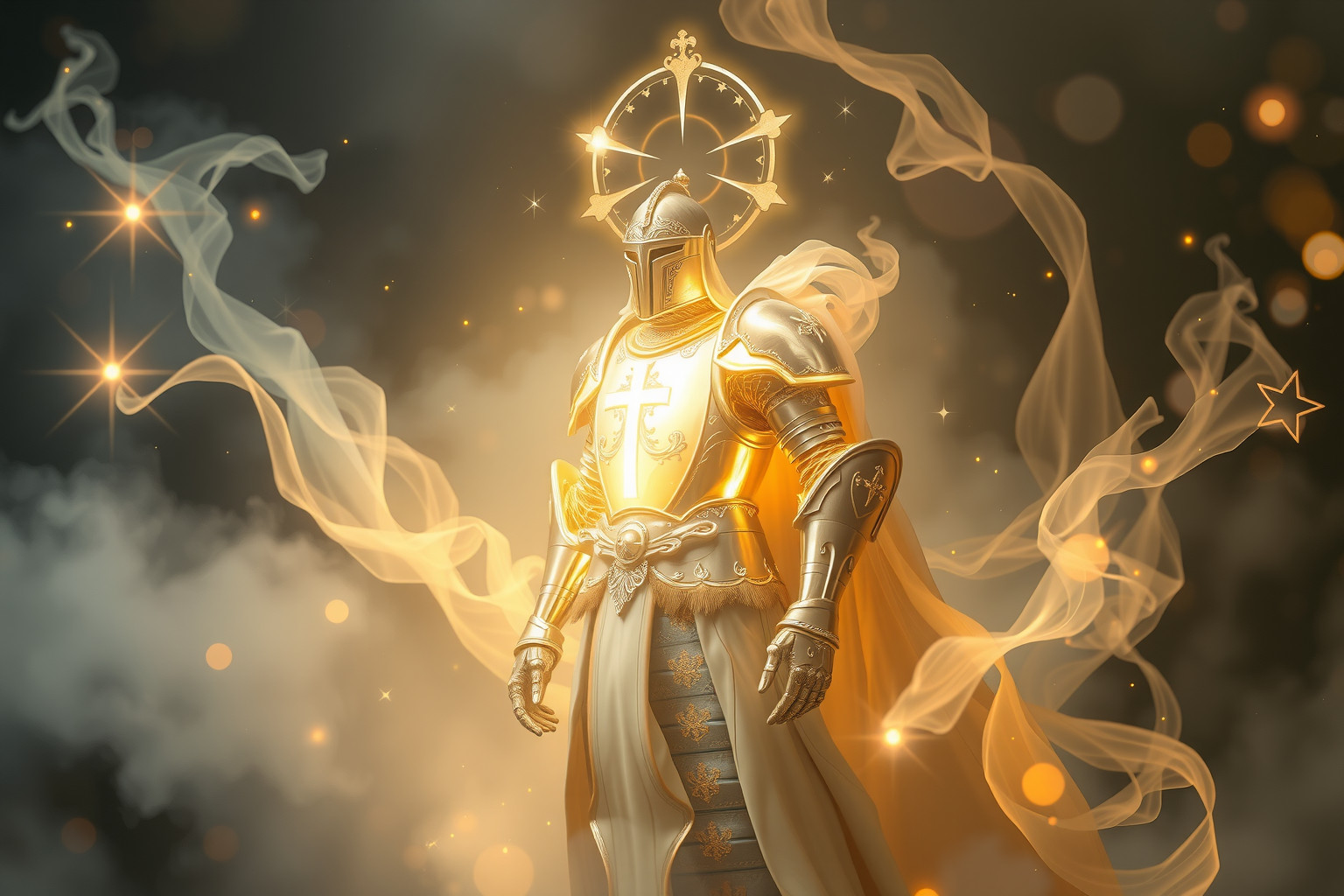 Sognare un cavaliere religioso simboleggia protezione spirituale e coraggio.
