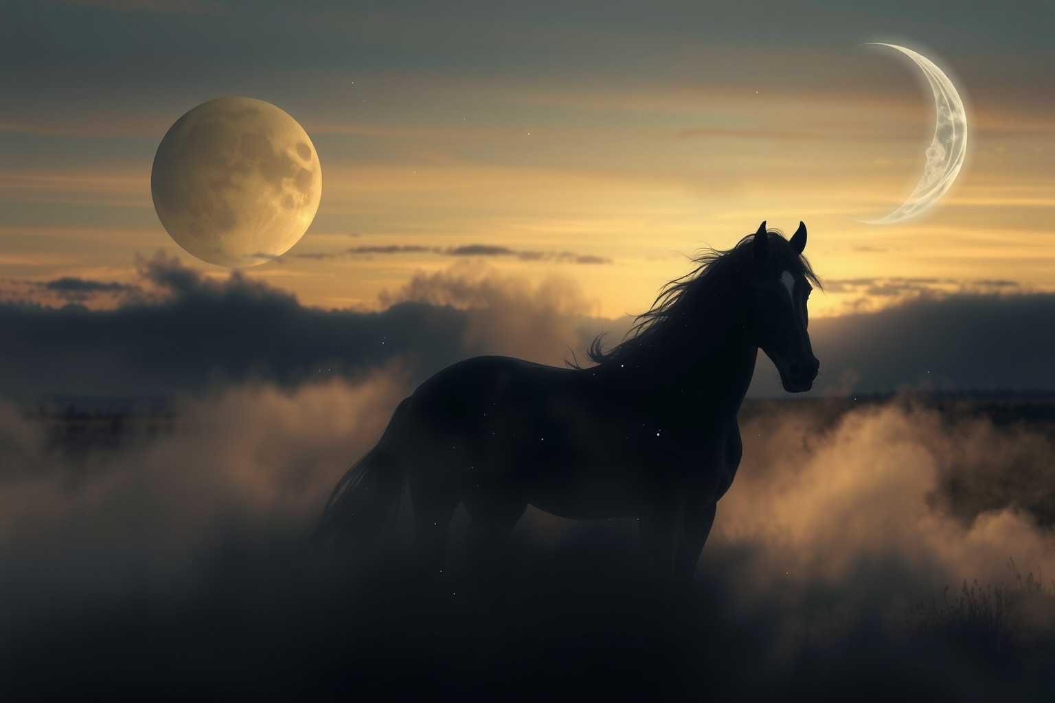 Sognare un cavallo nero che muore indica la fine di un ciclo.