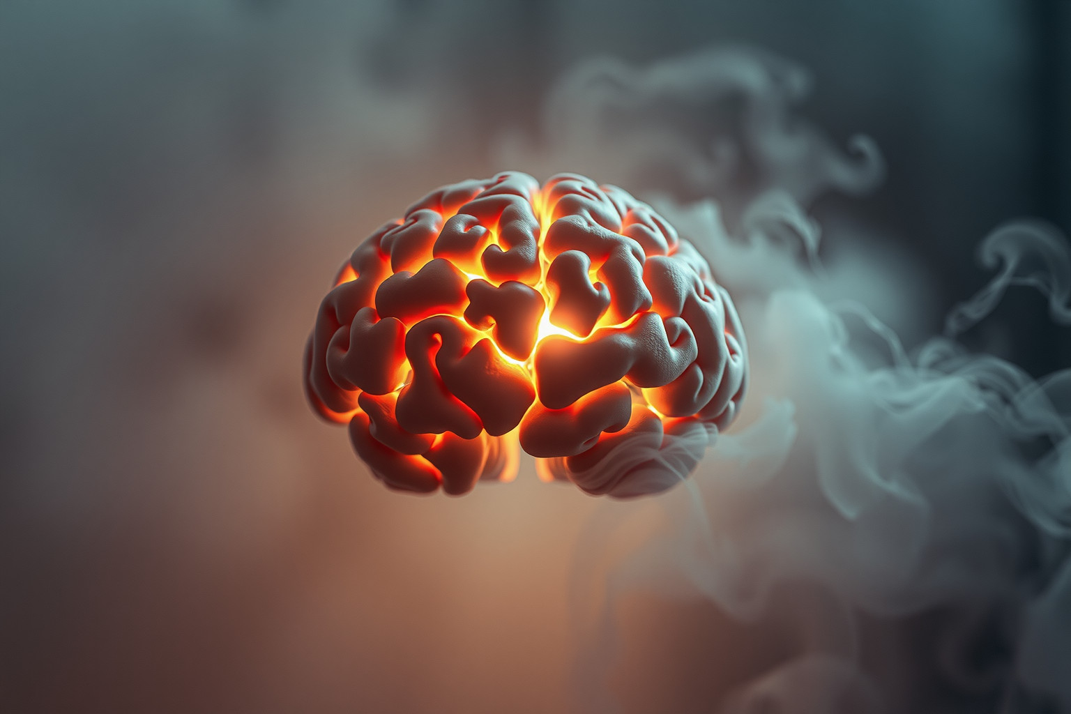 Sognare un cervello danneggiato riflette ansie su fragilità mentali.