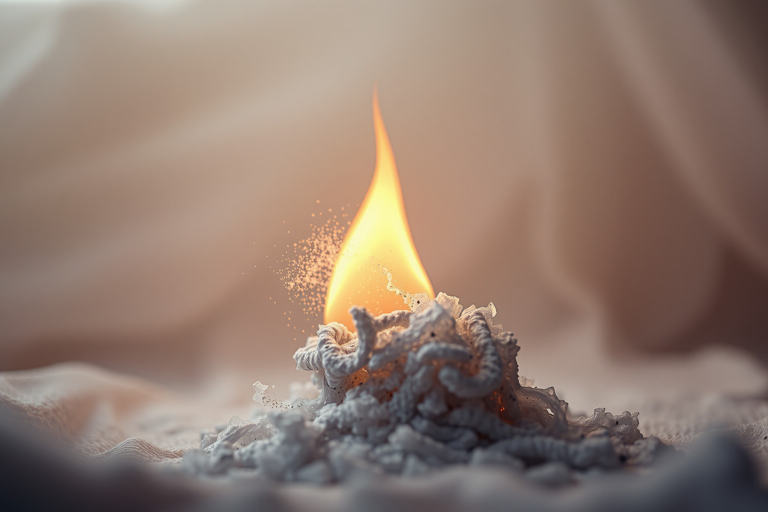 Sognare fuoco che diventa cenere simboleggia fine e rinascita.