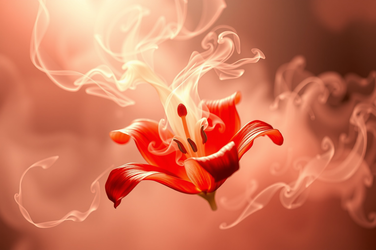 Sognare un giglio di cera rosso simboleggia passione e trasformazione interiore.