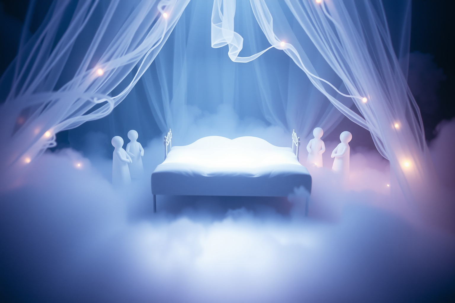 Sognare un letto nuziale circondato riflette l'influenza sociale percepita.