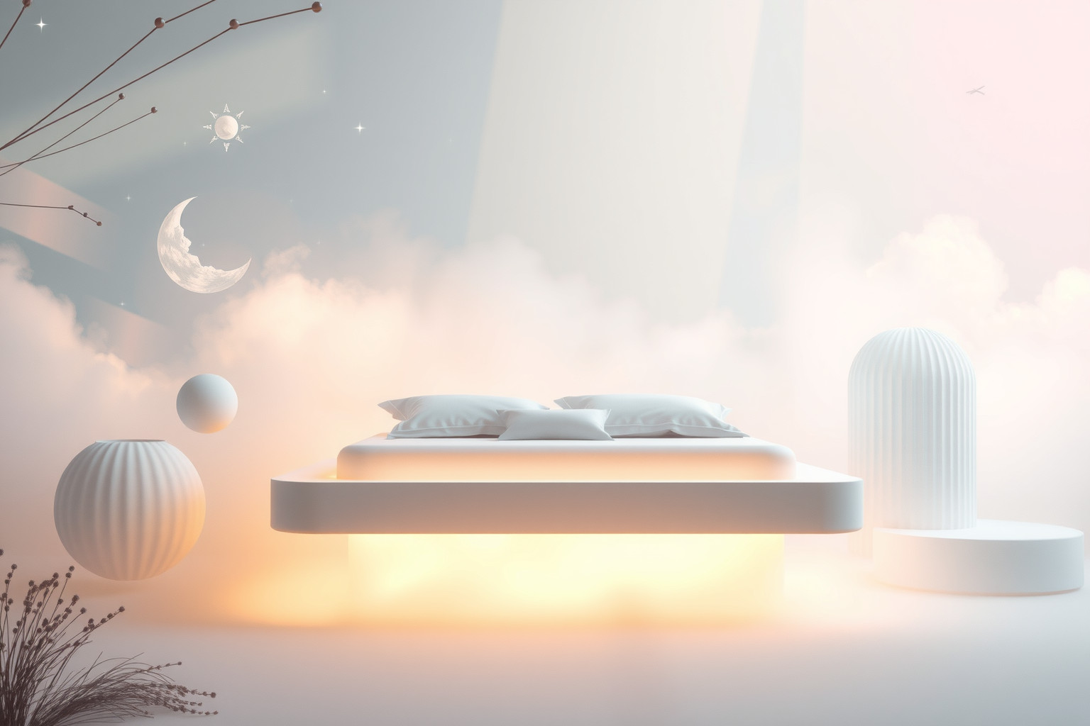 Sognare un letto nuziale moderno simboleggia nuove aspirazioni amorose future.
