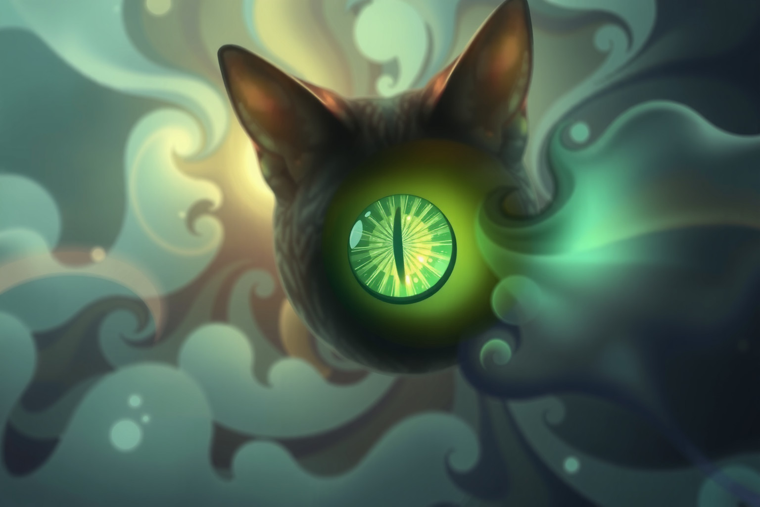 Sognare un occhio di gatto verde simboleggia intuizione e rinnovamento.