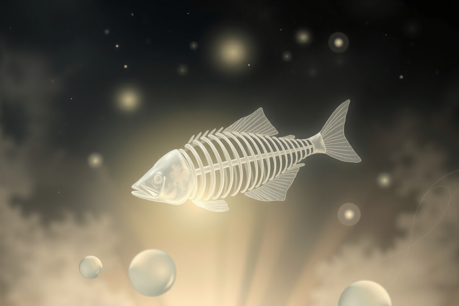 Sognare un osso di pesce simboleggia intuizioni spirituali nascoste.