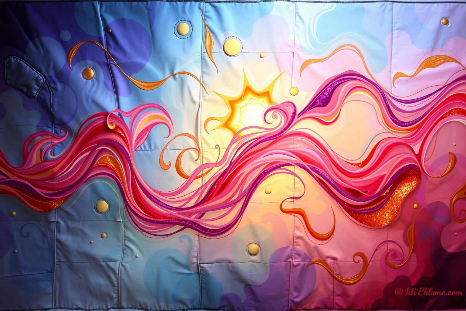 Sognare un piumone colorato stimola emozioni e creatività profonde.