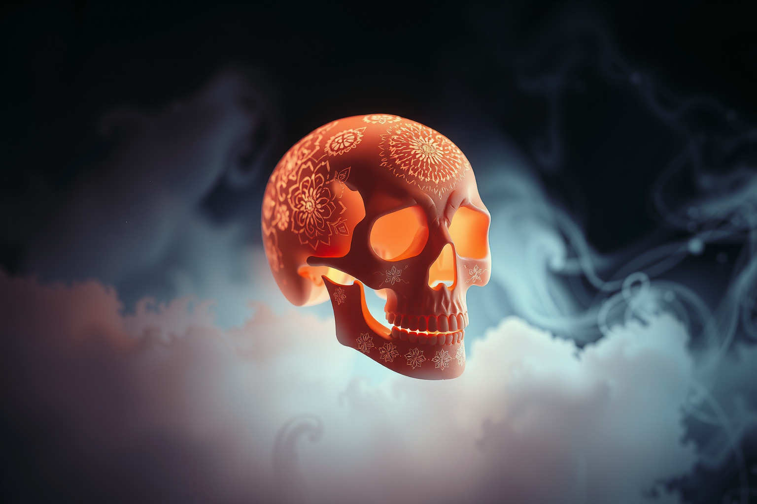 Sognare teschi decorativi simboleggia trasformazione e rinascita interiore.
