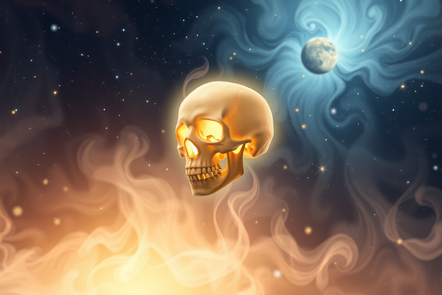 Sognare un teschio lucido simboleggia consapevolezza e trasformazione interiore.