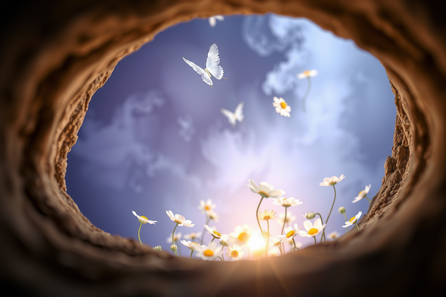 Sognare una buca piena di fiori simboleggia rinascita e speranza.