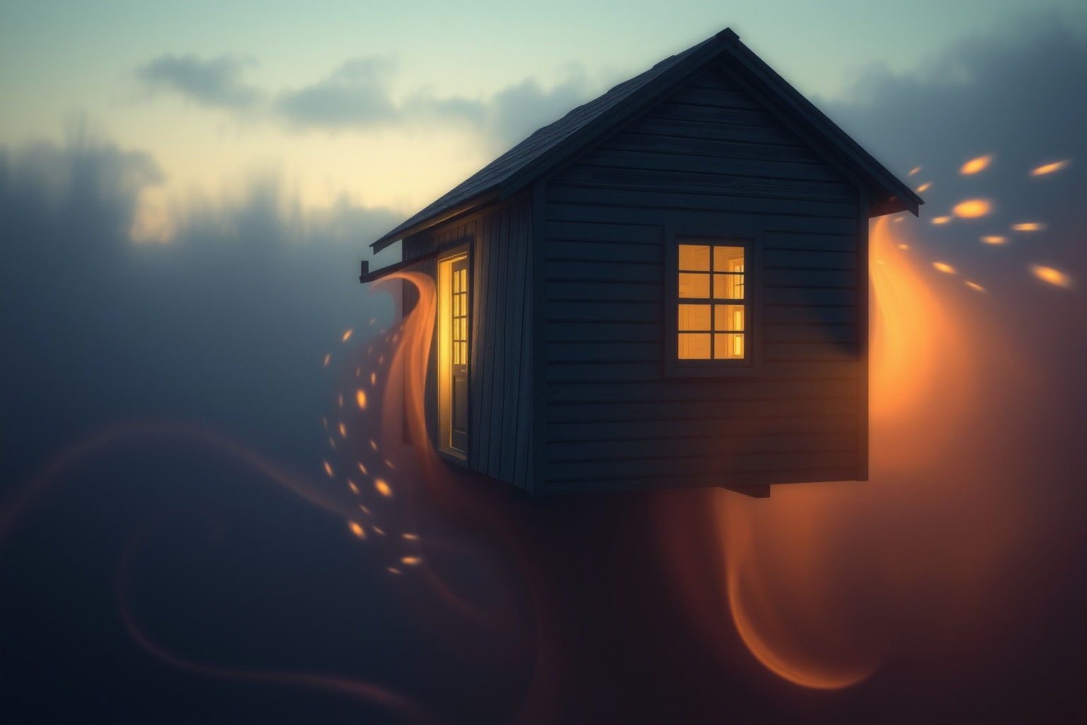 Sognare una cabina abbandonata riflette sentimenti di solitudine e abbandono.