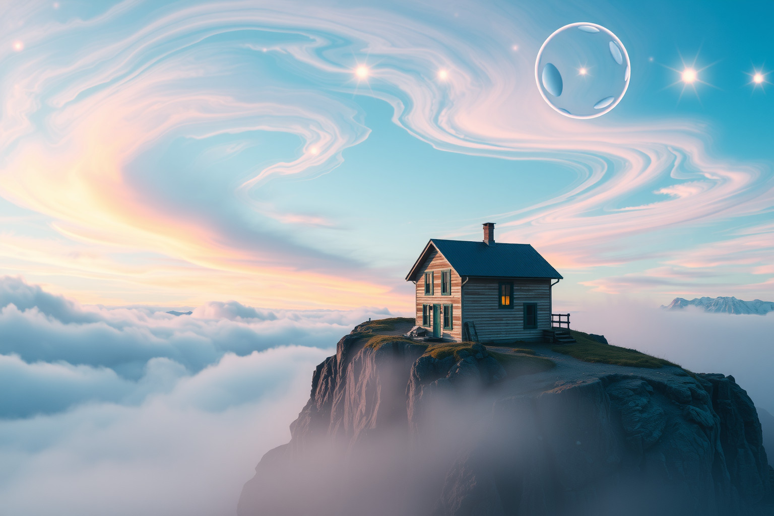 Sognare una cabina in cima simboleggia isolamento e introspezione profonda.