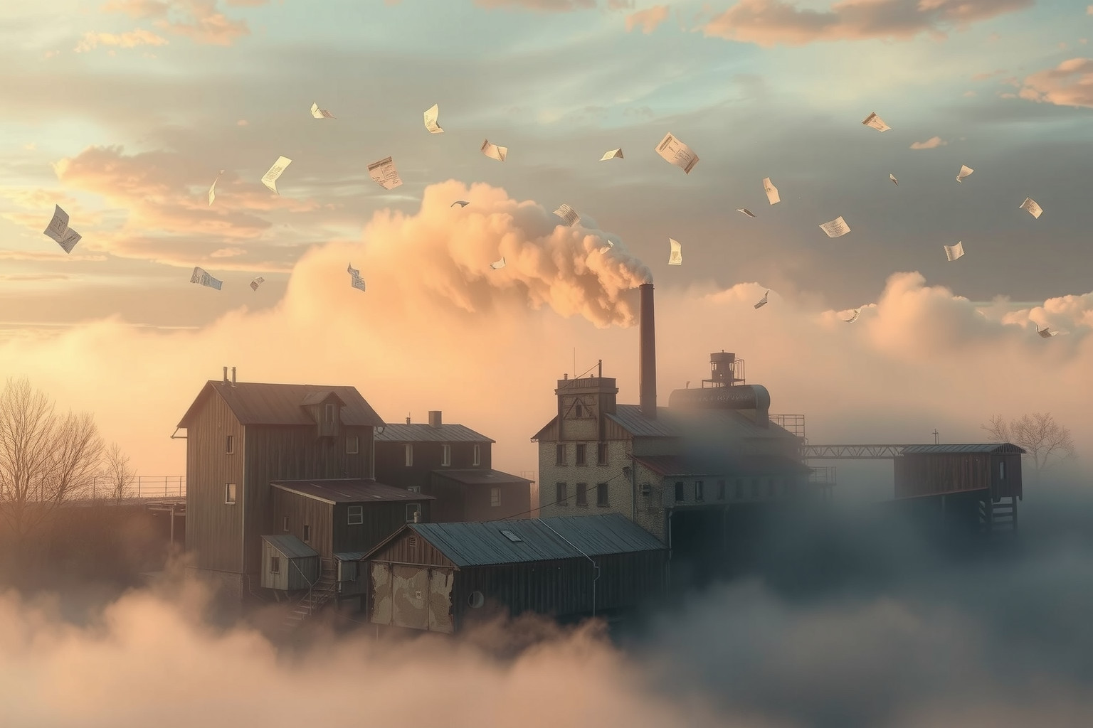 Sognare una cartiera abbandonata evoca sentimenti di perdita e nostalgia profonda.