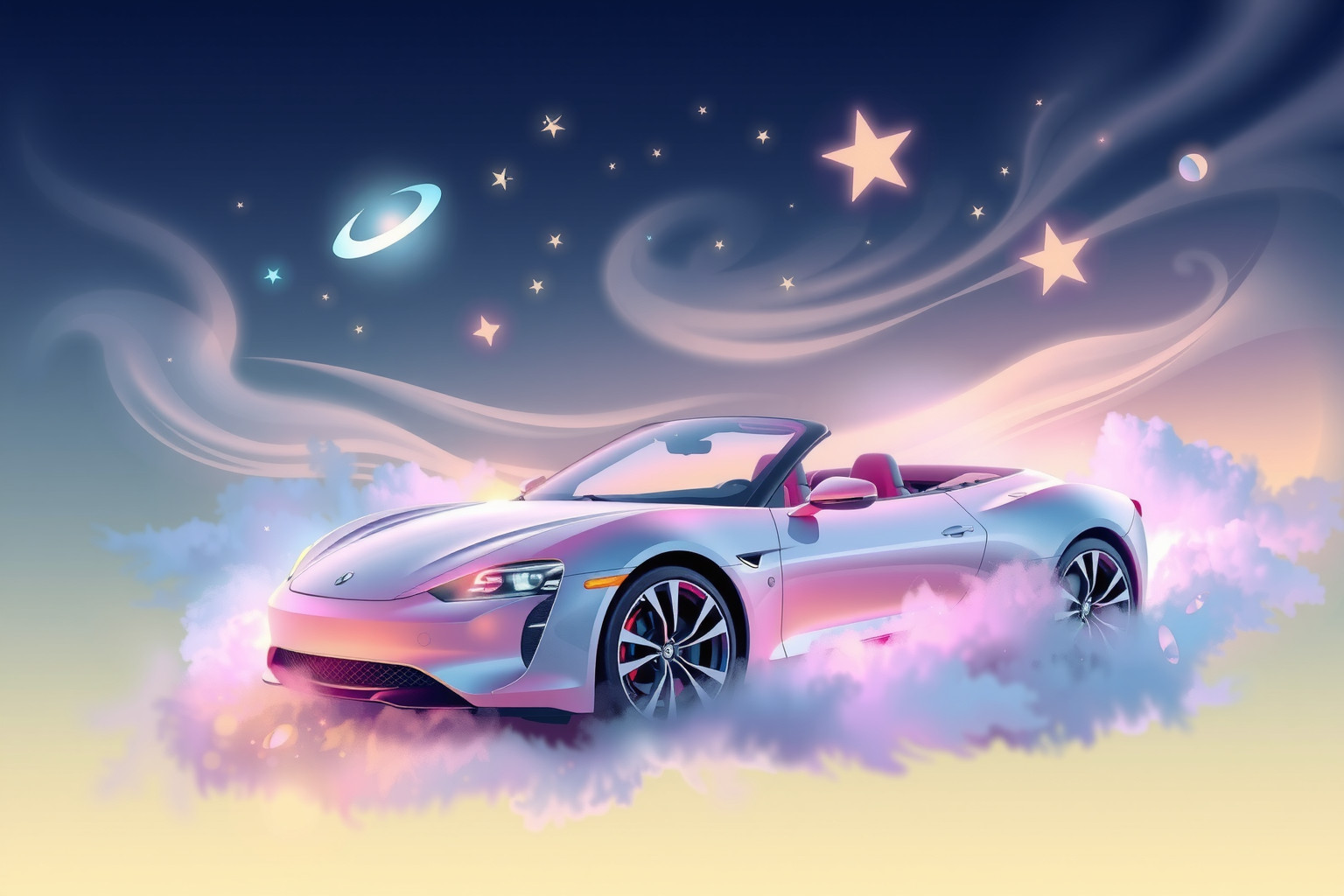 Sognare una cabriolet moderna simboleggia libertà e nuove opportunità.