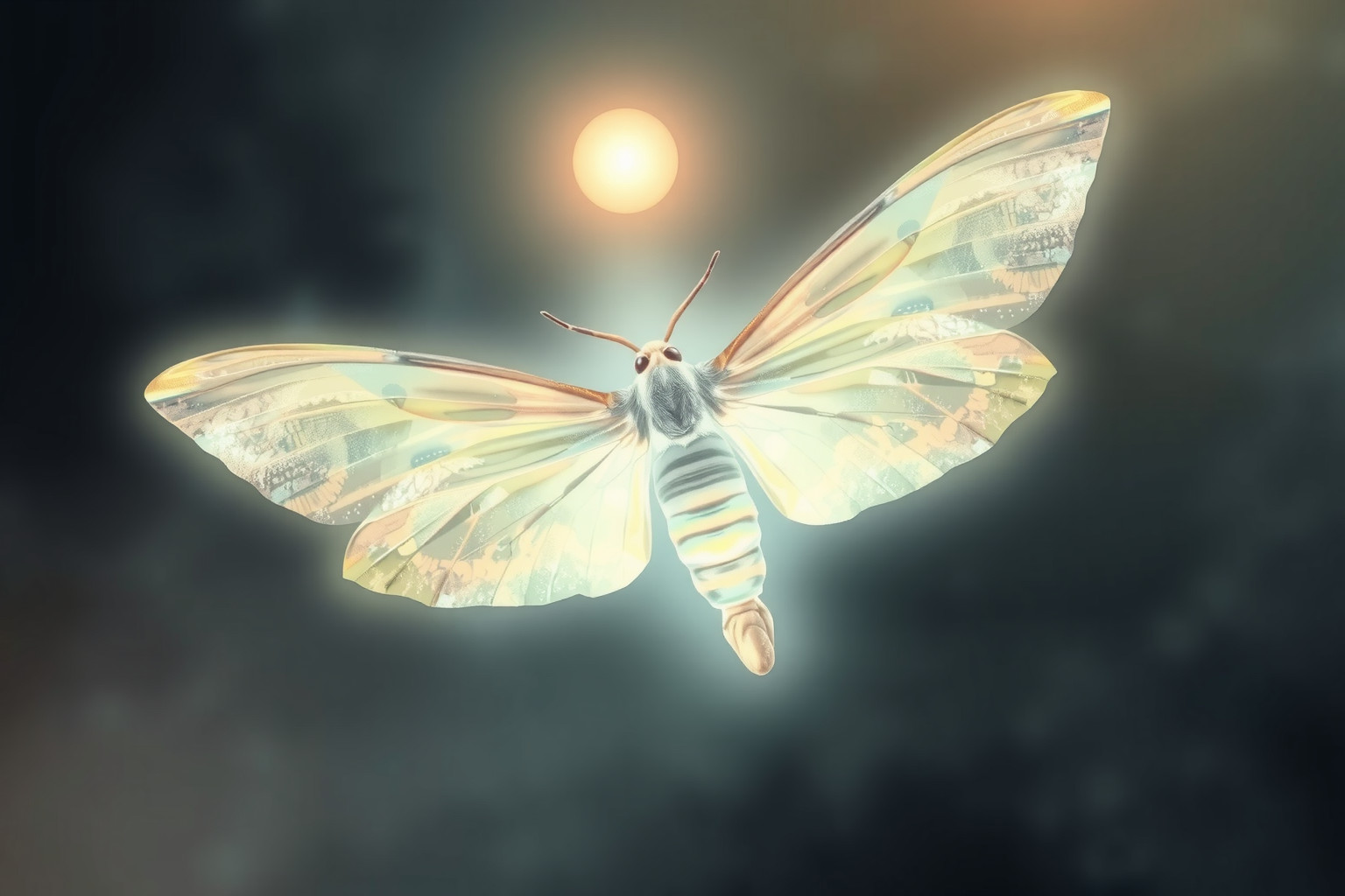 Sognare una falena verso la luce simboleggia ricerca di verità.