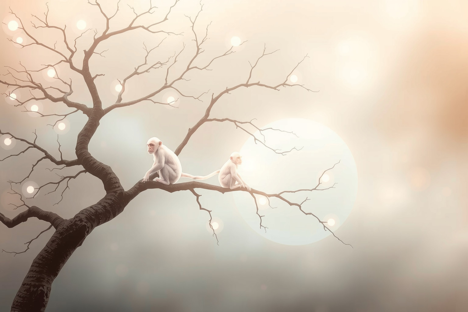 Sognare scimmie su alberi riflette voglia di libertà interiore.