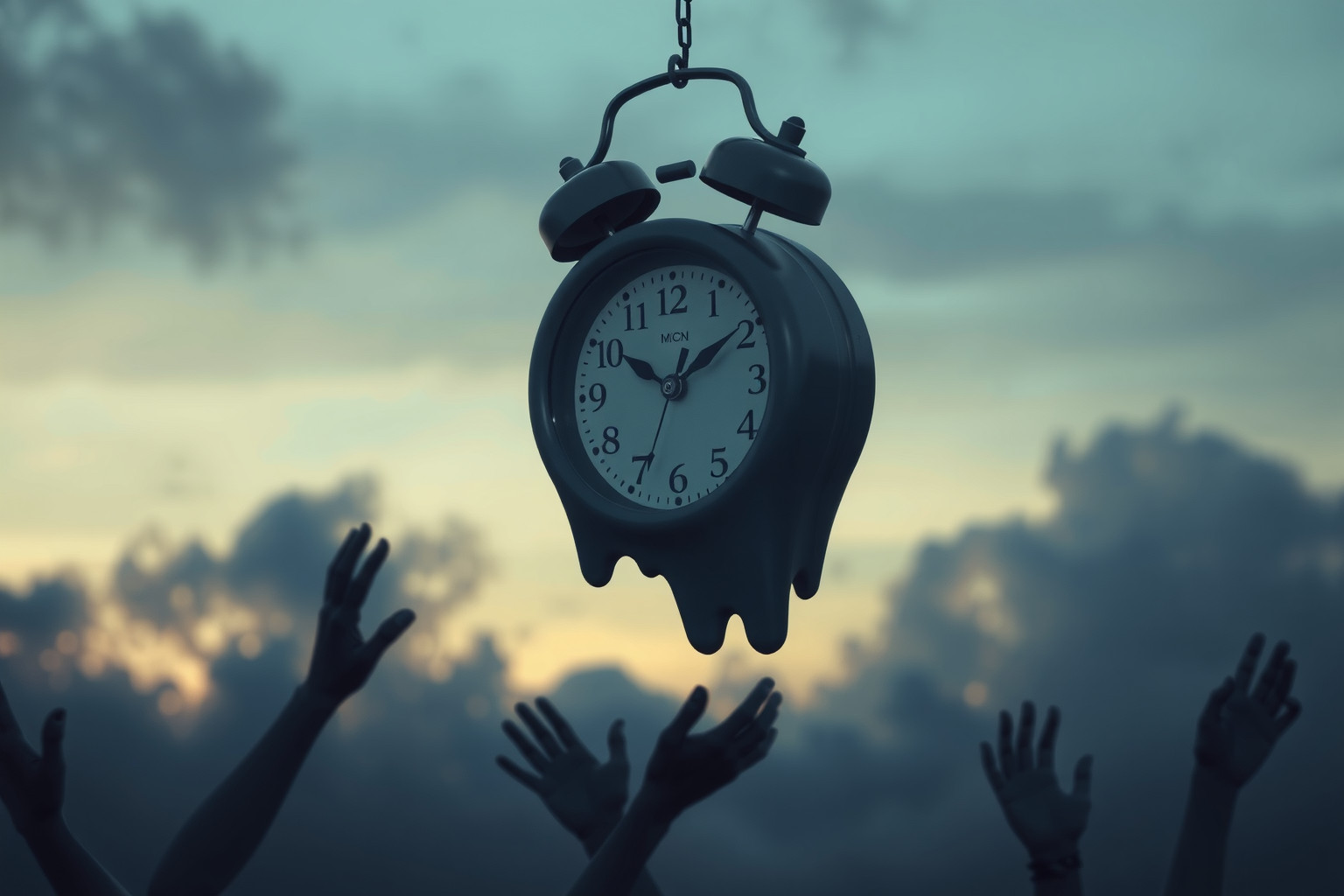 Sognare sveglia ansiosa riflette timori di scadenze imminenti.